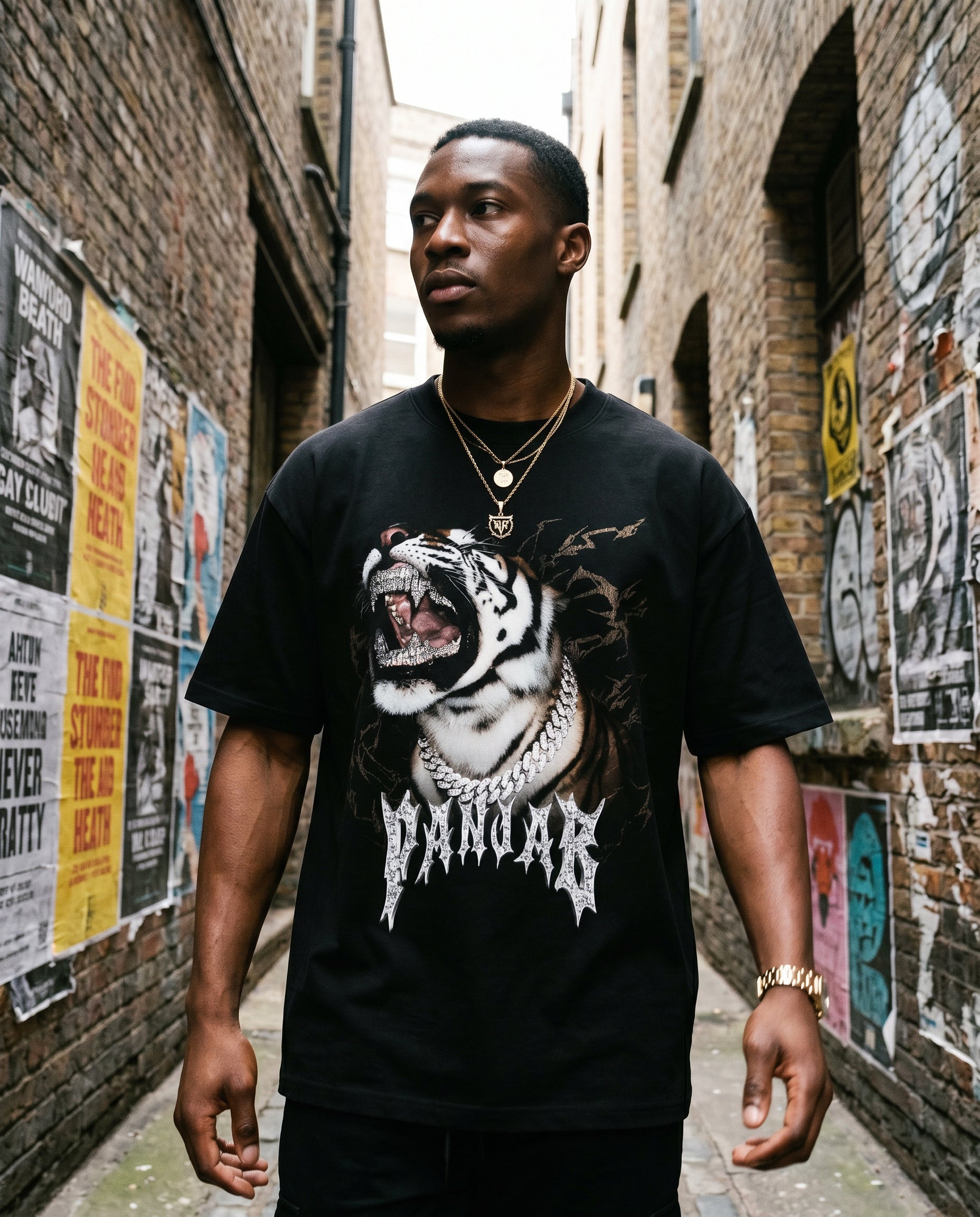 TIGER ROAR V3 X Risen Retro Essential Cotton T-Shirt
