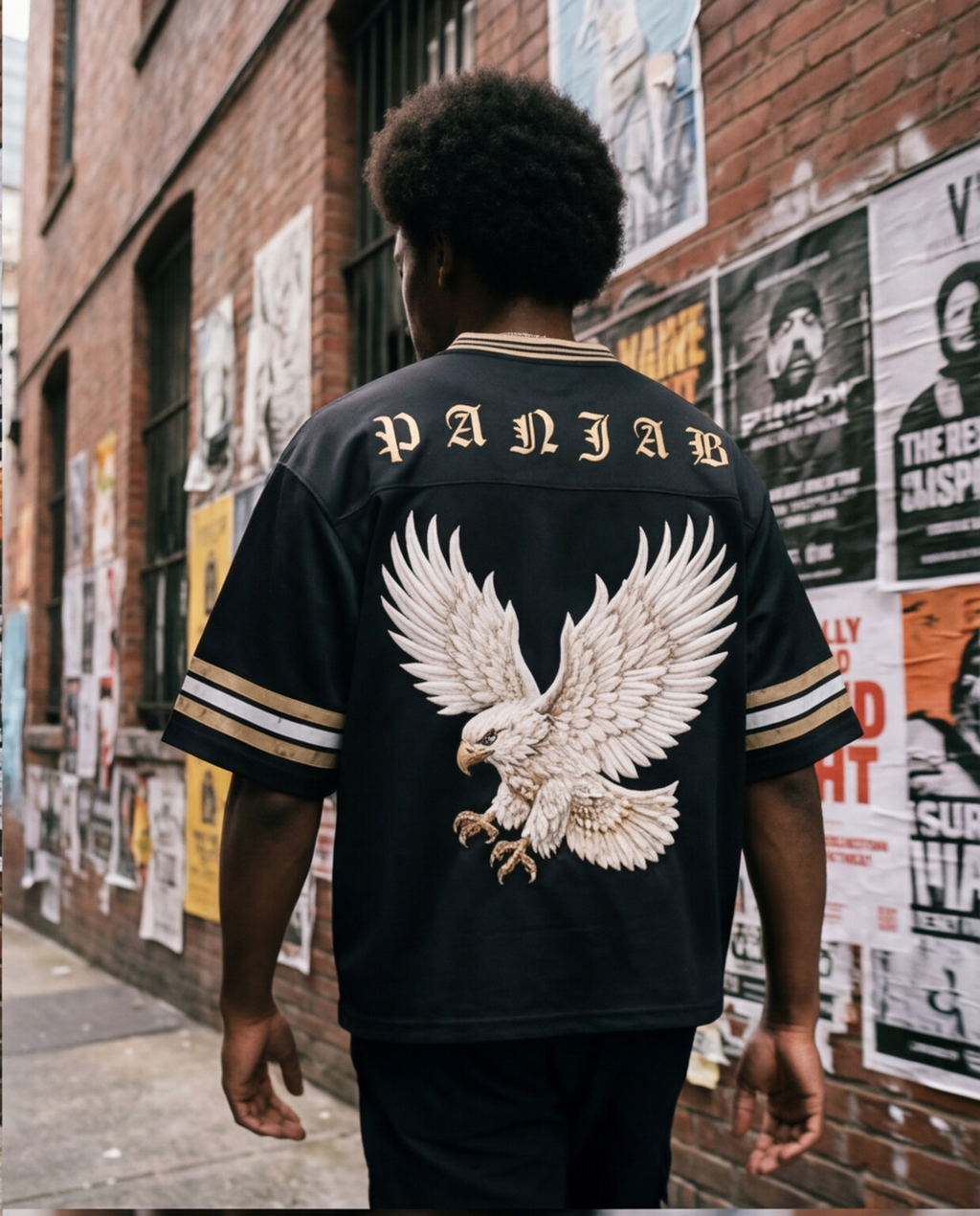 EAGLE x RisenRetro Unisex Boxy Striped Soccer Jersey