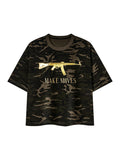 Make Moves Camo X Risen Retro Unisex Camo Boxy T-Shirt