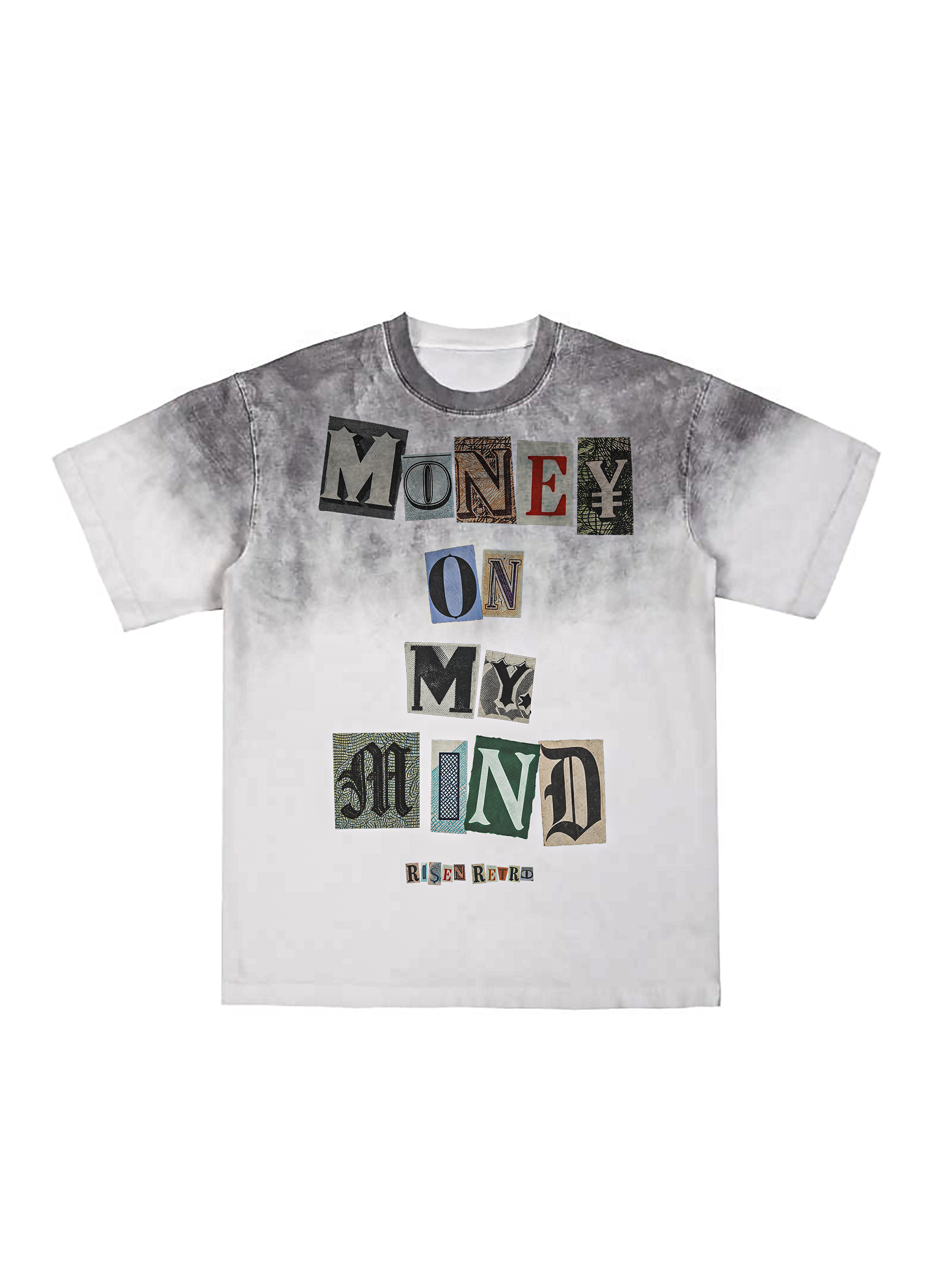 Money on My Mind X RisenRetro Sunfade Edge Gradient T-Shirt