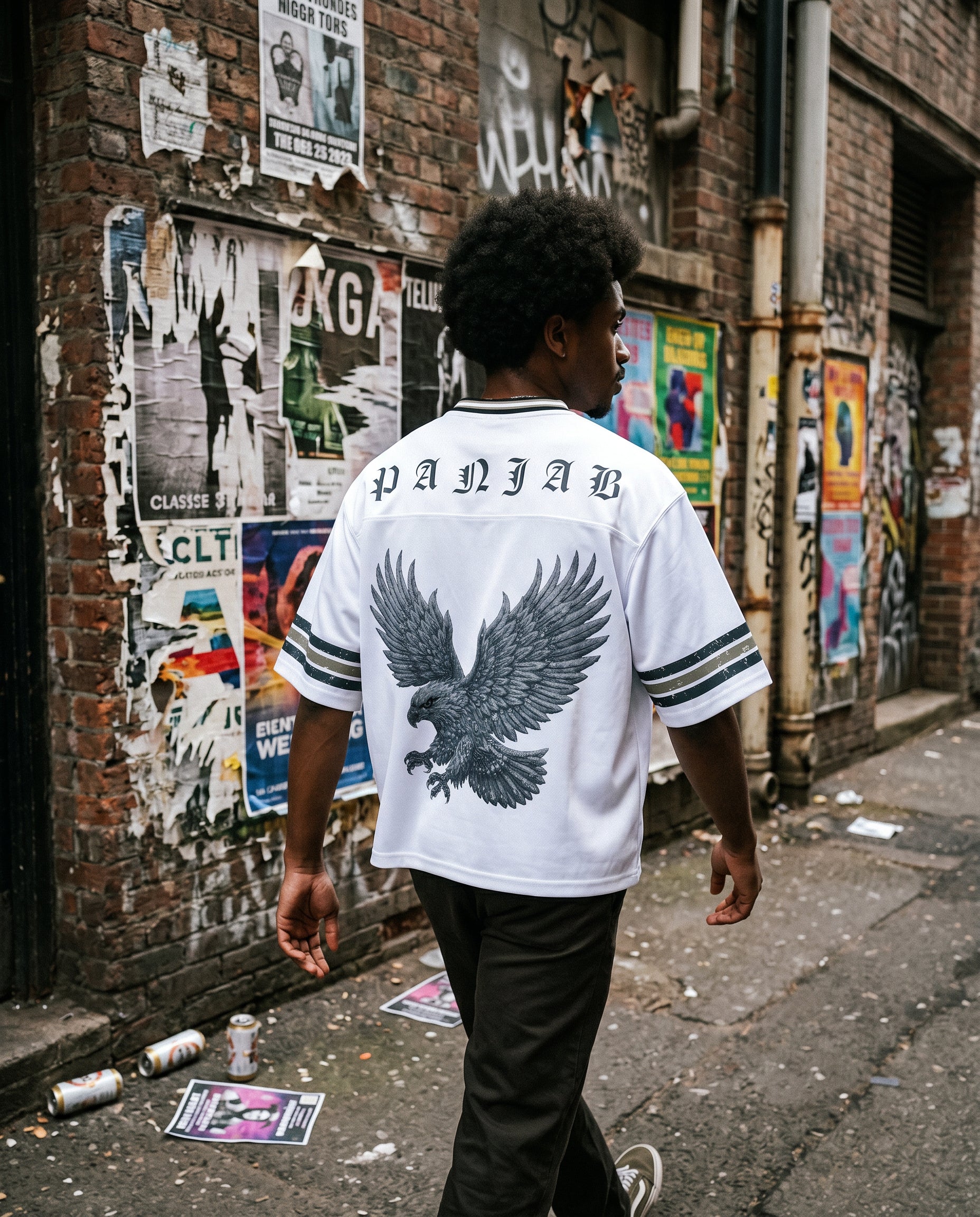 EAGLE2 X RisenRetro Unisex Boxy Striped Soccer Jersey