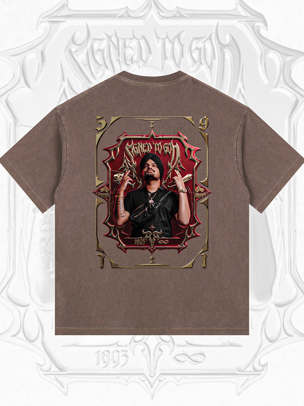 SMW | Signed To God | RisenRetro | Washed PLUS SIZE Cotton T-Shirt