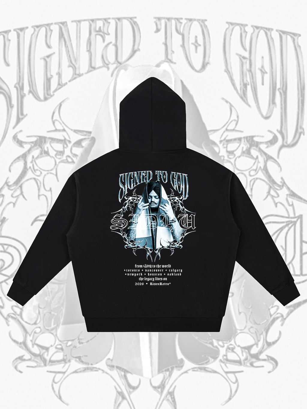 SIGNED TO GOD | Essential Heavyweight Hoodie | SMW | RISENRETRO