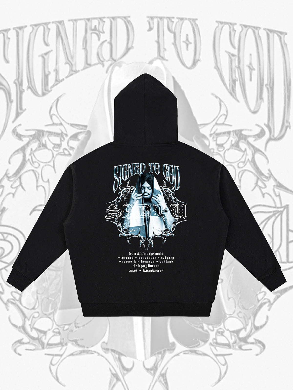 SIGNED TO GOD | Essential Heavyweight Hoodie | SMW | RISENRETRO