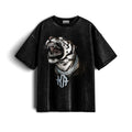 T-shirt oversize en coton délavé à la neige Diamond Roar Karan Aujla