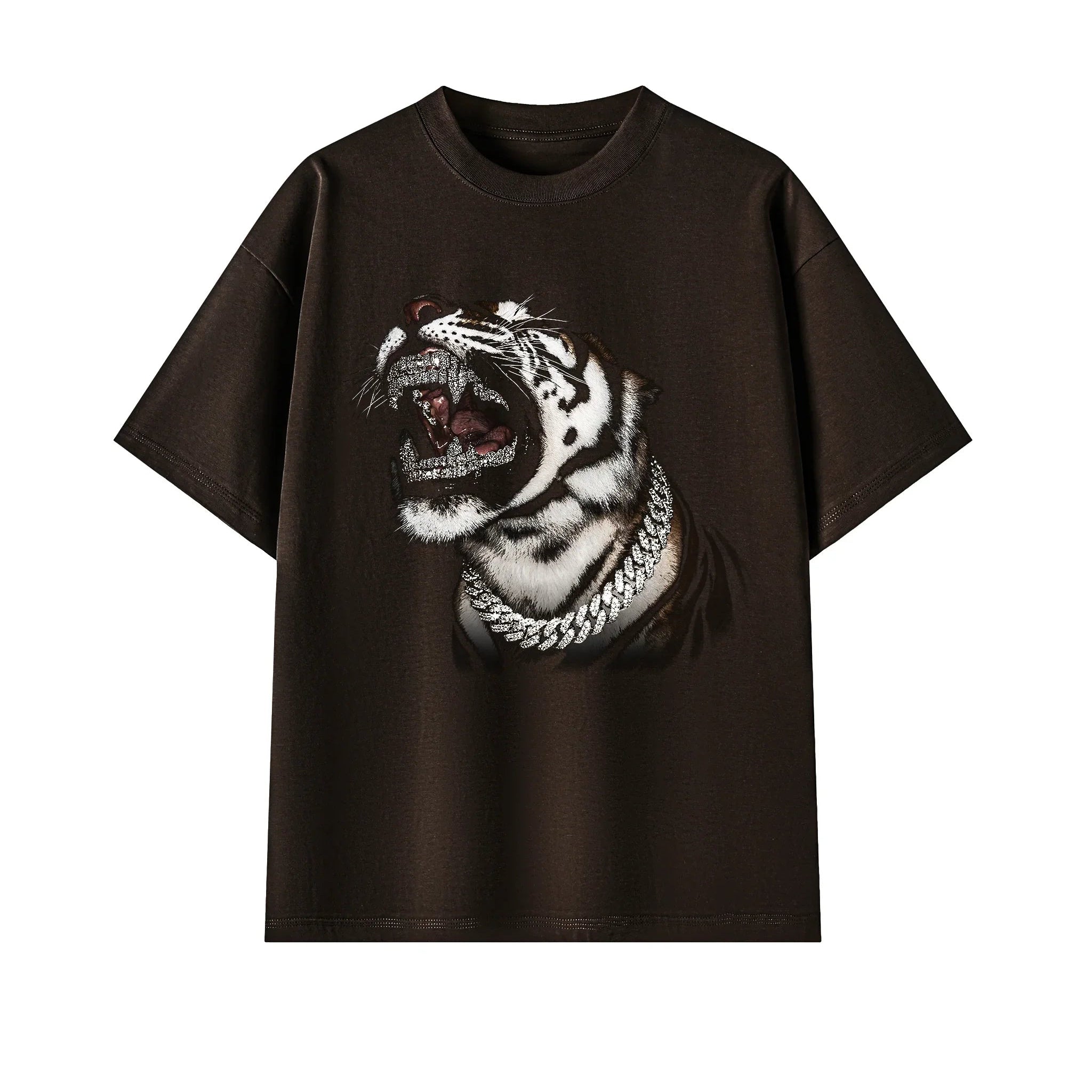 Tiger Roar Heavy X Risen Retro Unisex Essential Cotton T-Shirt
