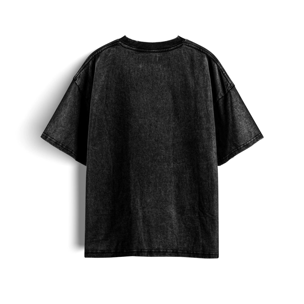 T-shirt oversize en coton délavé à la neige, impitoyable
